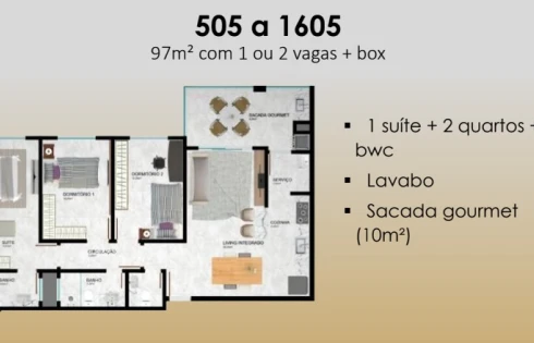 Apartamento em Pedra Branca, Palhoça