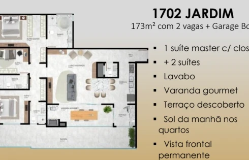 Apartamento em Pedra Branca, Palhoça