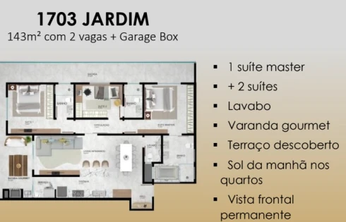 Apartamento em Pedra Branca, Palhoça