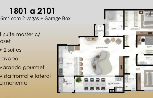Apartamento em Pedra Branca, Palhoça