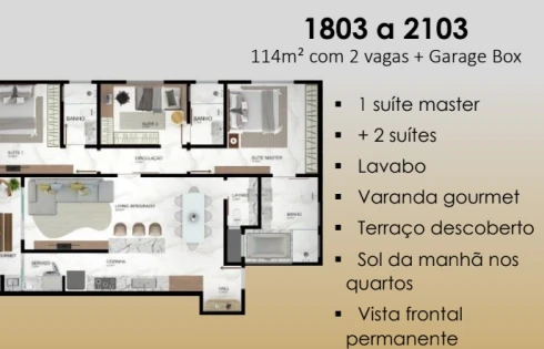 Apartamento em Pedra Branca, Palhoça