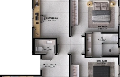Apartamento em Pedra Branca, Palhoça