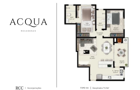 Apartamento em Pagani, Palhoça