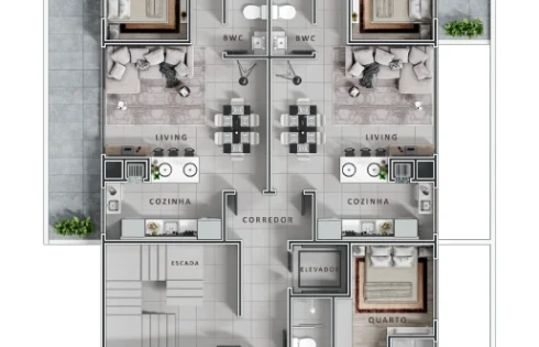 Apartamento em Pedra Branca, Palhoça