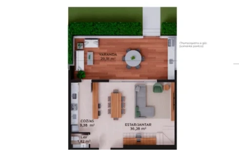 Apartamento em Pedra Branca, Palhoça