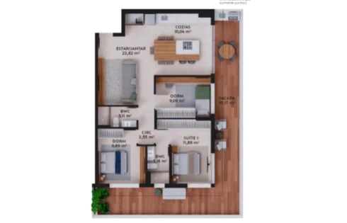 Apartamento em Pedra Branca, Palhoça