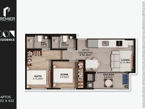 Apartamento em Pinheira, Palhoça