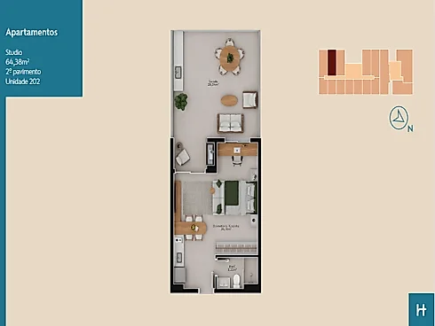 Studio em Pedra Branca, Palhoça