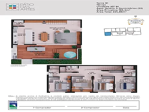 Apartamento em Pedra Branca, Palhoça - Foto 2