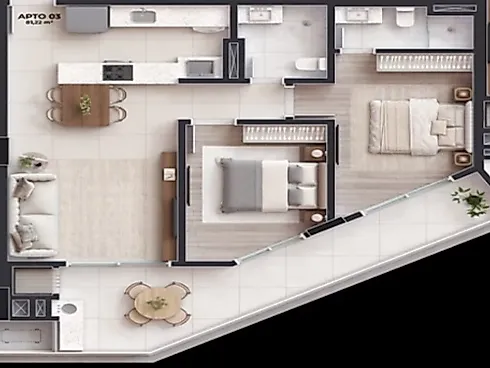 Apartamento 2 Quartos com 1 Suíte e 81m² - Pedra Branca - Foto 5