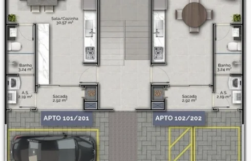 Apartamento em Gravatá, Navegantes