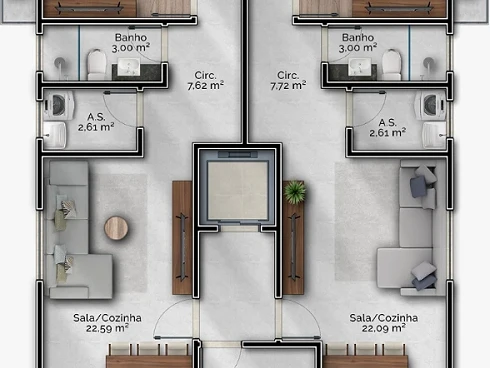 Apartamento em Gravatá, Navegantes