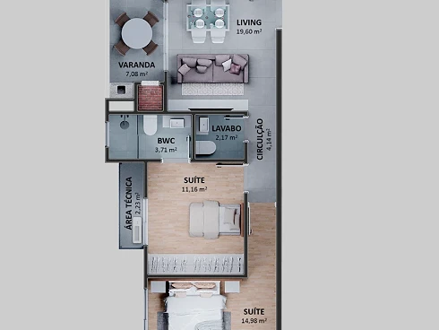 Apartamento em Centro, Penha