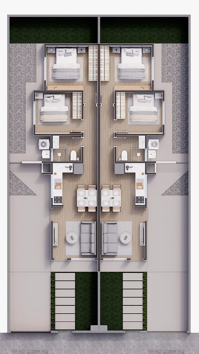 Casa Geminada em Forquilhas, São José. 2 quartos, 51m². Imagem 18 de 20