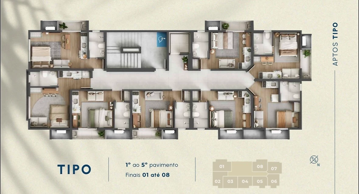 Apartamento em Campeche, Florianópolis. 1 quartos, 16m². Imagem 10 de 11