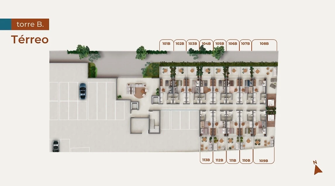 Studio em Jurerê, Florianópolis. 1 quartos, 17m². Imagem 10 de 11