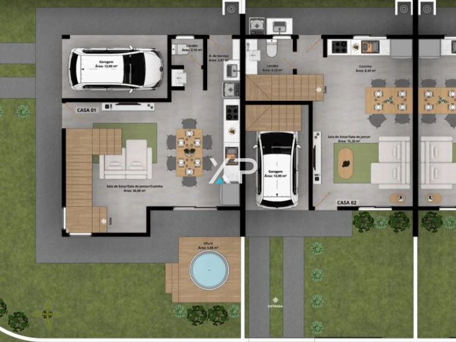 Casa em Forquilhas, São José. 2 quartos, 96m². Imagem 3 de 7