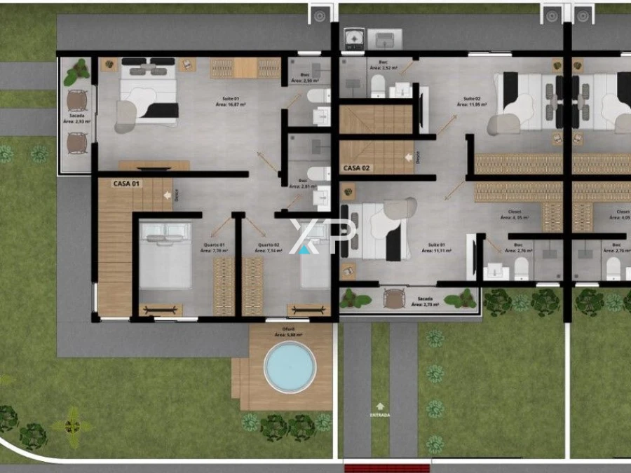 Casa em Forquilhas, São José. 2 quartos, 96m². Imagem 4 de 7
