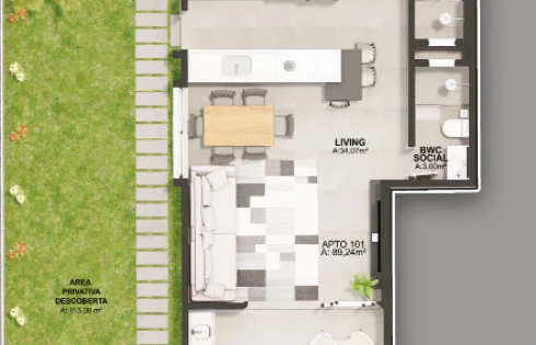 Apartamento em Praia do Sonho, Palhoça