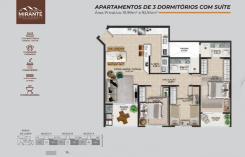 Apartamento em Coqueiros, Florianópolis