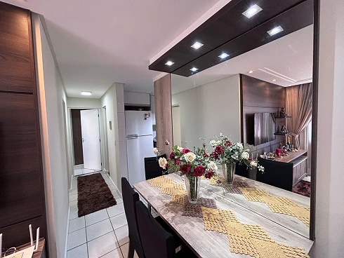 Apartamento Aluguel 58,00 m² 2 Quartos  1 Banheiro Social 1 Vaga no Pacheco Palhoça - Foto 6
