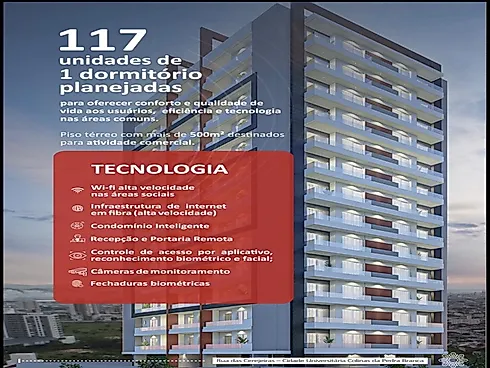 Apartamento de 1 Dormitório Pedra Branca - Foto 1