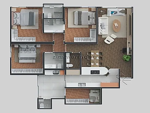 Apartamento 3 Quartos com 3 Suítes e 148m² - Paraíso - Apartamento em Paraíso, São Paulo - Foto 4